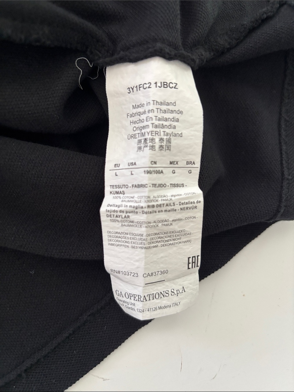 Emporio Armani Men's Patch Logo Short Sleeve Polo Shirt Size L - Picture 15 of 15